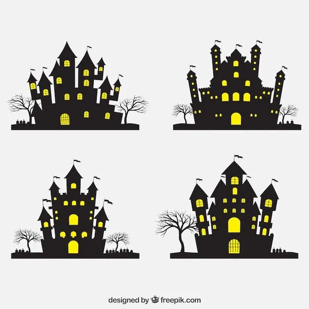 Mansiones de halloween | Descargar Vectores gratis