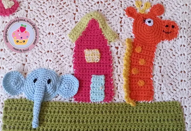 manta-bebe-arca-de-noe-crochet.jpg (1060×732) | MANTAS Y COLCHAS ...