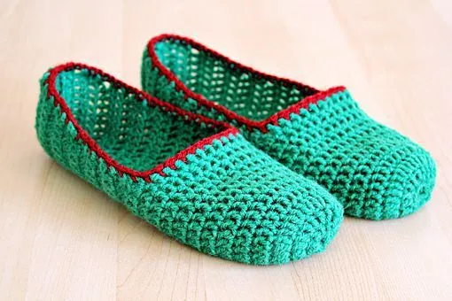 Pantuflas tejidas a crochet con patrones - Imagui