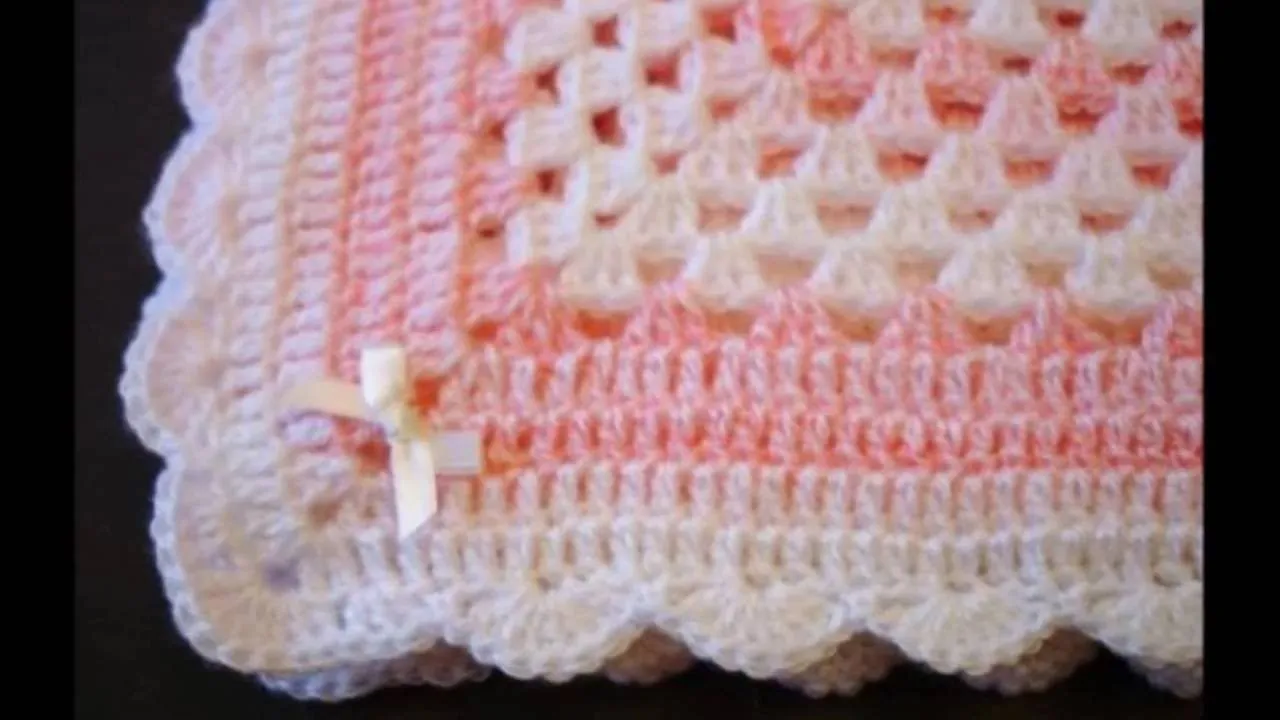 mantas para bebe tejidas crochet parte 1 - YouTube