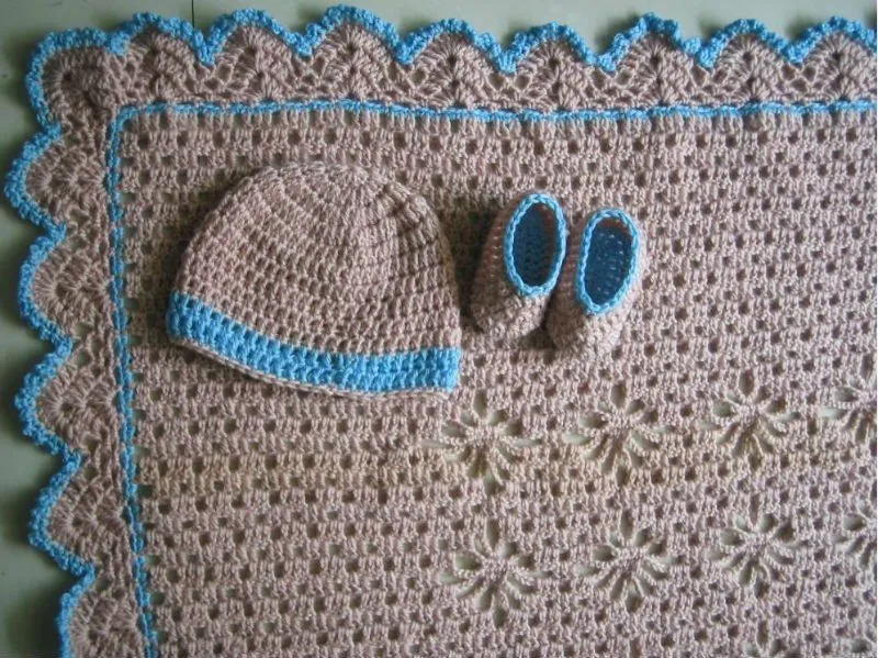 La moda de alta calidad 100% ganchillo bebé manta, crochet bebé ...