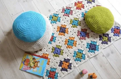 Manta para niños a crochet - Imagui