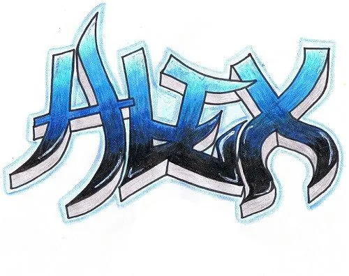 Imagenes de graffitis con el nombre de alex - Imagui