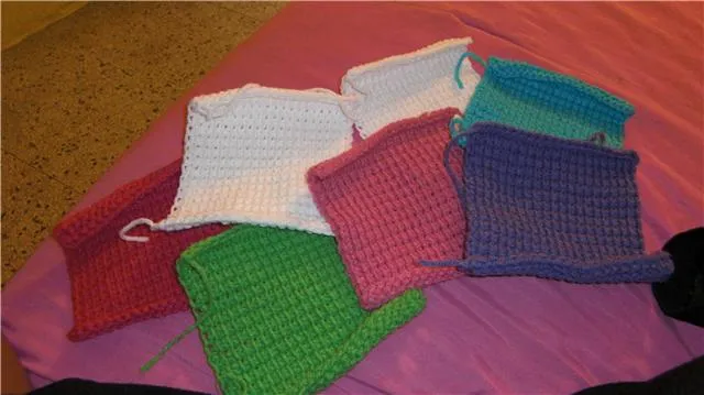 Delyani's Crochet Bou: Colcha de Debbie ...en punto tunecino Delyani's Crochet Bou: Colcha de Debbie ...en punto tunecino