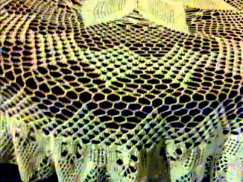 mantel a crochet - YouTube
