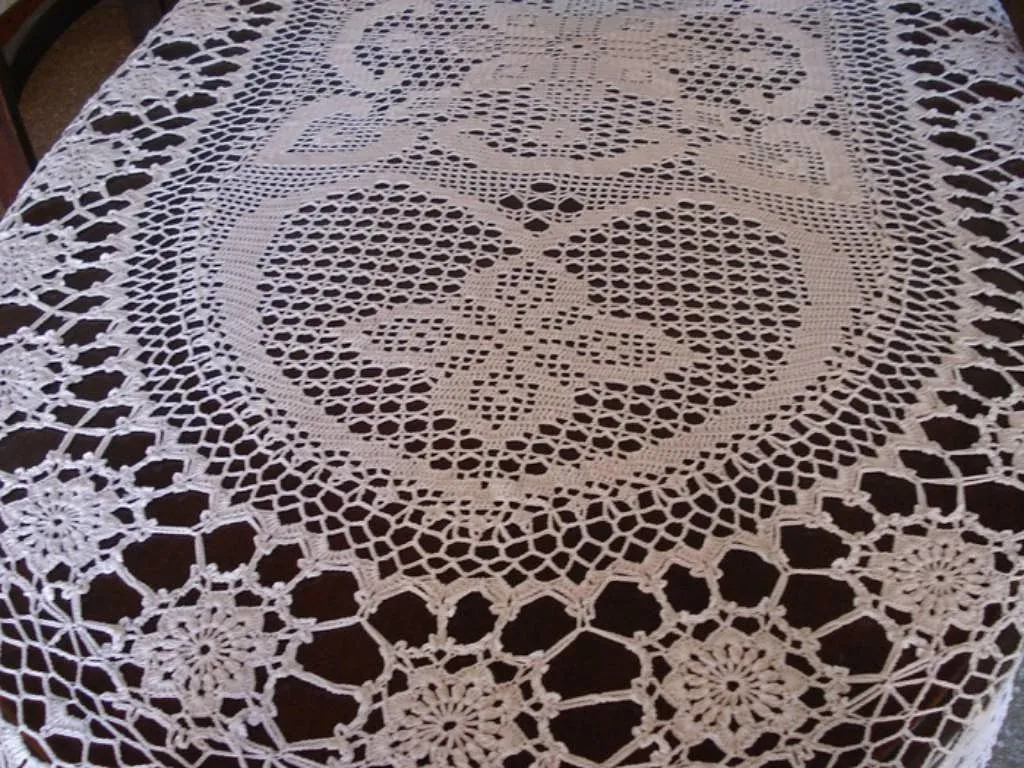 Manteles ovalados tejidos a crochet patrones gratis - Imagui