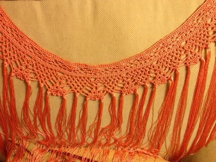 Mantoncillo traje de flamenca / Crochet shawl | Let's Go to the ...