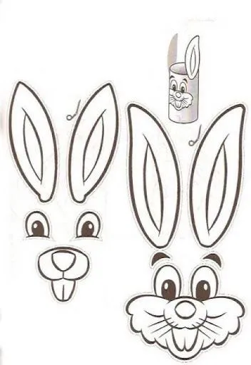 Manualidad conejos de Pascua con tubo papel higiénico | Jugar y ...