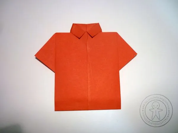 Manualidad fiestas patrias - Camisa origami | Galletita de Jengibre