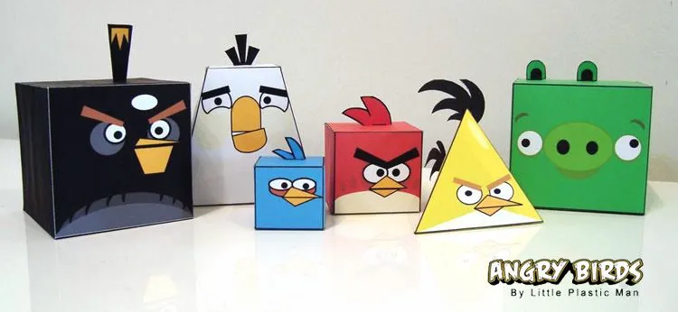 Manualidad: Monta los muñecos de Angry Birds con 5 recortables de ...