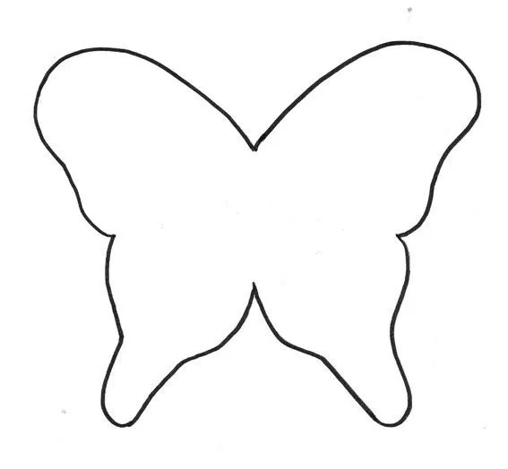 Moldes para hacer mariposas de fieltro - Imagui