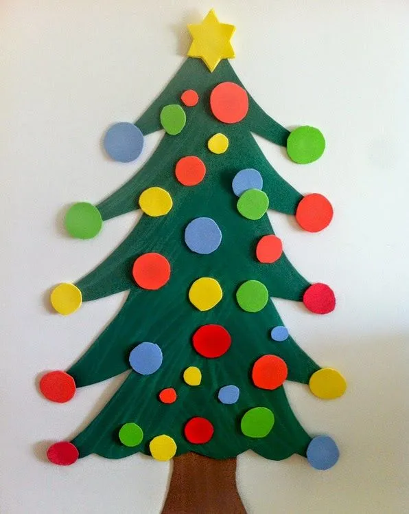 Manualidades: Árbol de Navidad con goma eva Manualidades: Árbol de Navidad con goma eva