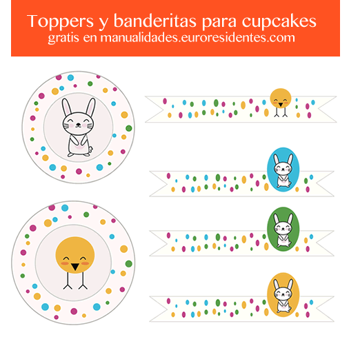 Manualidades: Banderitas para decorar cupcakes