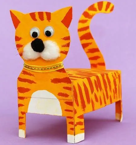 Manualidades con cajas de cartón; haz unos simpáticos animalitos Manualidades con cajas de cartón; haz unos simpáticos animalitos