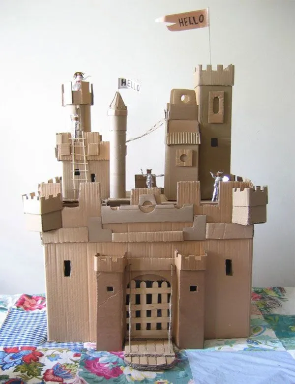 Como hacer castillos medievales de carton - Imagui