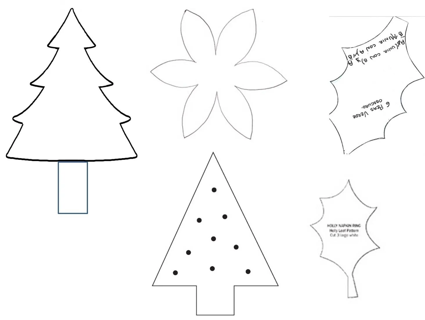 Manualidades para hacer en casa: Moldes Navideños Manualidades para hacer en casa: Moldes Navideños