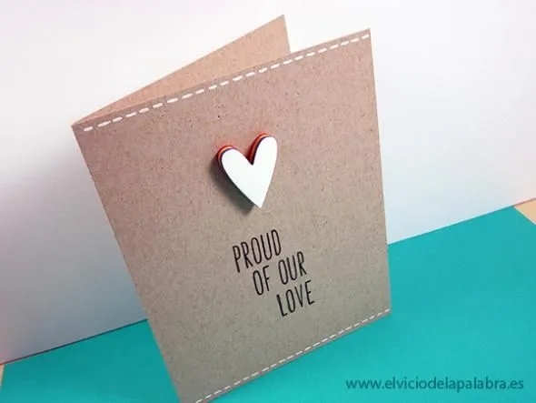 Diseños de tarjetas de amor manualidades paso a paso - Imagui