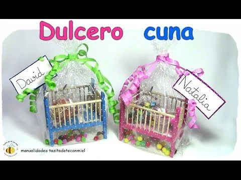 manualidades dulcero cuna / crafts / DIY - YouTube