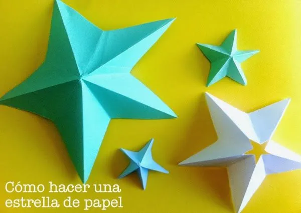 Manualidades: Cómo hacer estrellas de papel