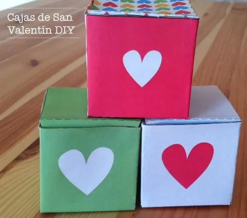 Manualidades: Cajas de papel para San Valentín