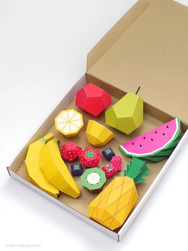 Manualidades con frutas coloridas - Pequeocio