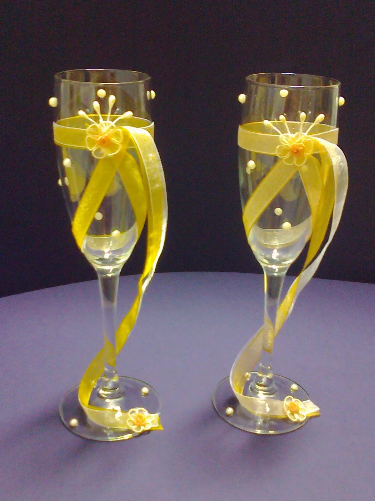 Manualidades Gavimar: Copas decoradas para boda Manualidades Gavimar: Copas decoradas para boda