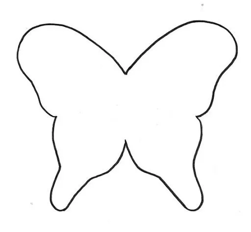 Molde mariposa tarjeta dibujo - Imagui