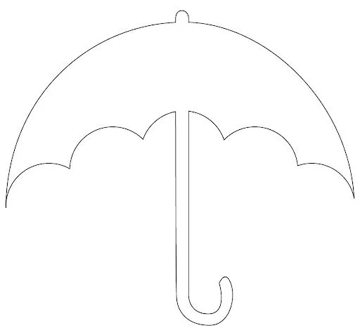 Paraguas en foami - Imagui