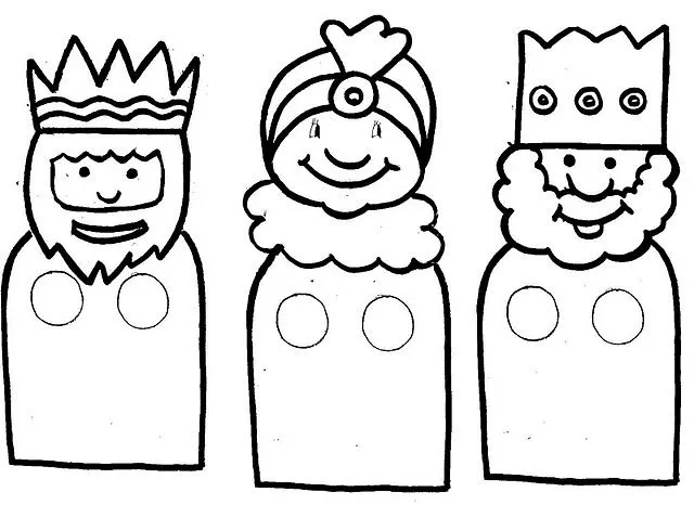 Manualidades con mis hijas: Los reyes Magos - Marionetas