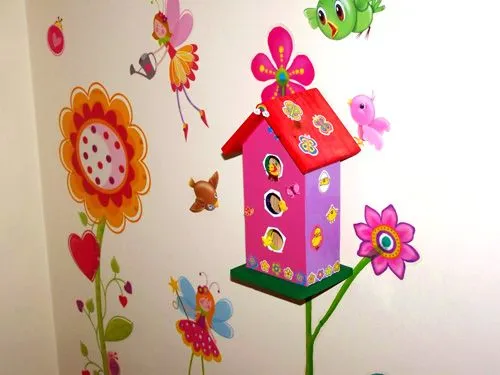 Manualidades infantiles: pintar casitas de pajaritos | Decoideas.Net
