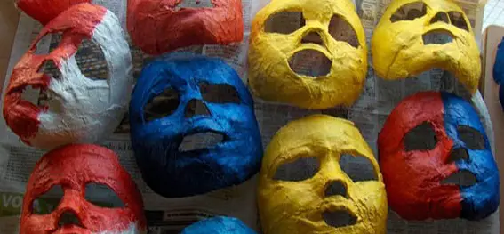 Ideas para pintar mascaras de yeso - Imagui