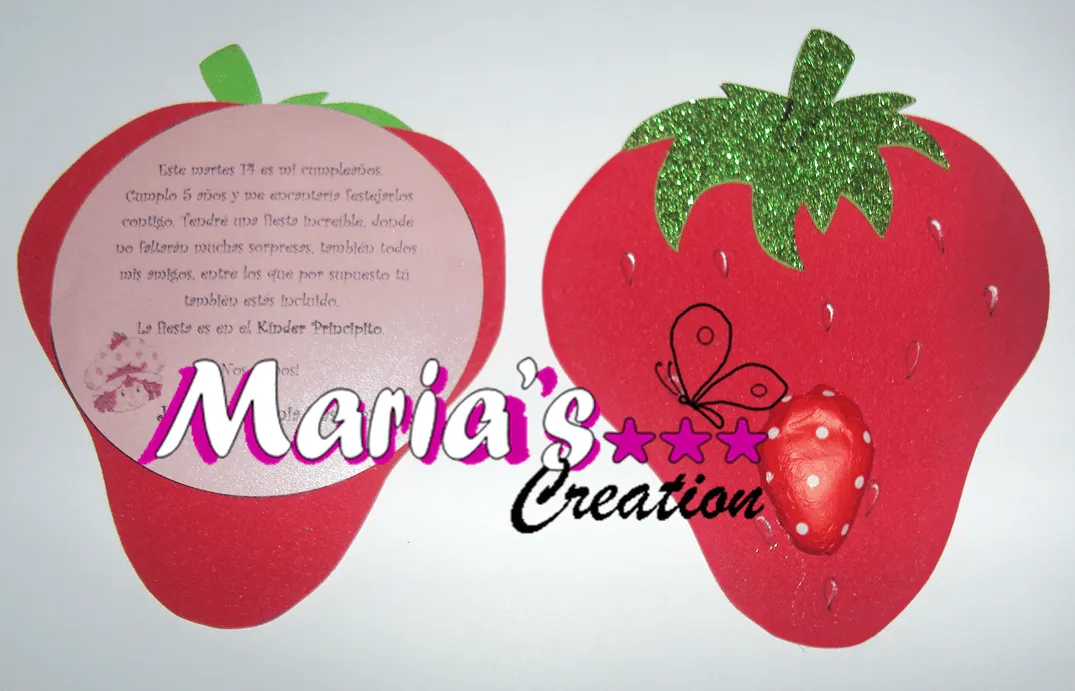 Manualidades Maria's Creation: Frutillita