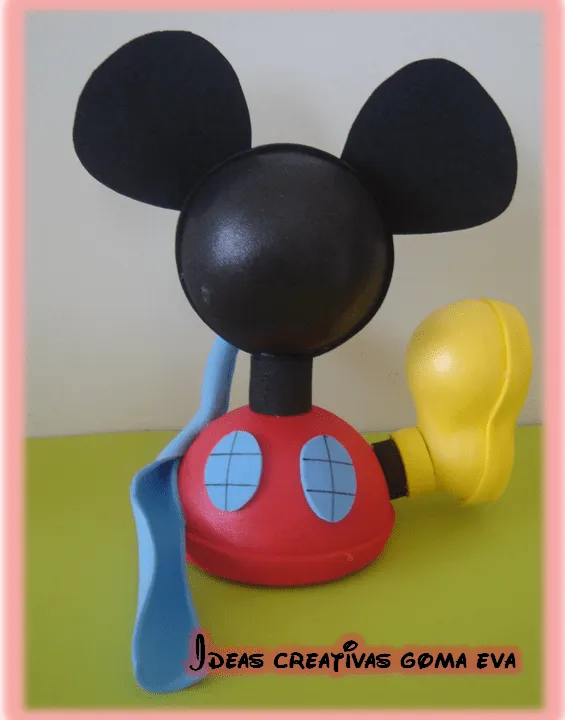 Invitaciónes de Mickey Mouse para cumpleaños en goma eva - Imagui