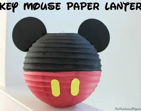 Como hacer un Mickey de papel - Imagui