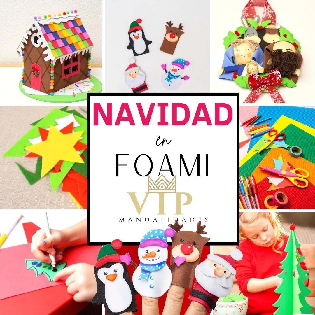 Manualidades de navidad en foami - MANUALIDADES VIP Manualidades de navidad en foami - MANUALIDADES VIP