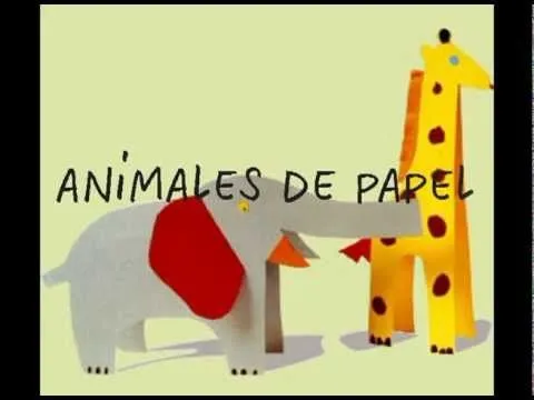 Manualidades para niños: animales de papel - YouTube