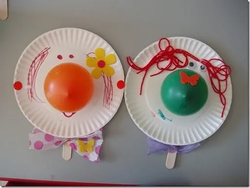 Manualidades niños hechas con platos de plástico o cartón - Jugar ...