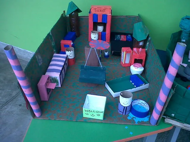 Manualidades para niños con material reciclado: bosques, parques y ... Manualidades para niños con material reciclado: bosques, parques y ...
