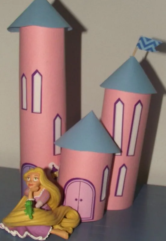 Como hacer un castillo de Princesas con cartón - Imagui