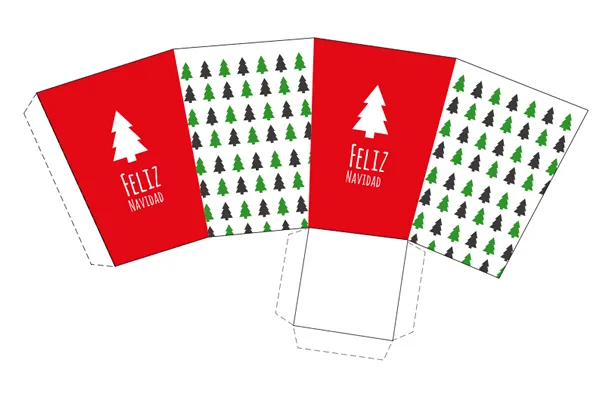 Manualidades: 15 Cajas de Navidad para imprimir
