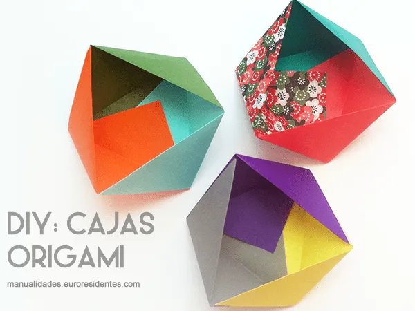 Manualidades: Origami: cajita decorativa