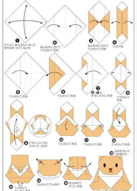 Origami para niños facil paso a paso - Imagui