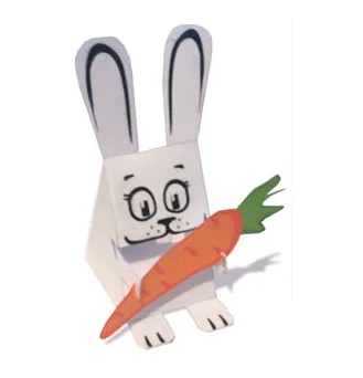 Manualidades con papel: conejo de pascua - Guía de MANUALIDADES