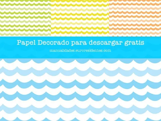 Free printable paper. Papel decorado para imprimir gratis. Verano ...