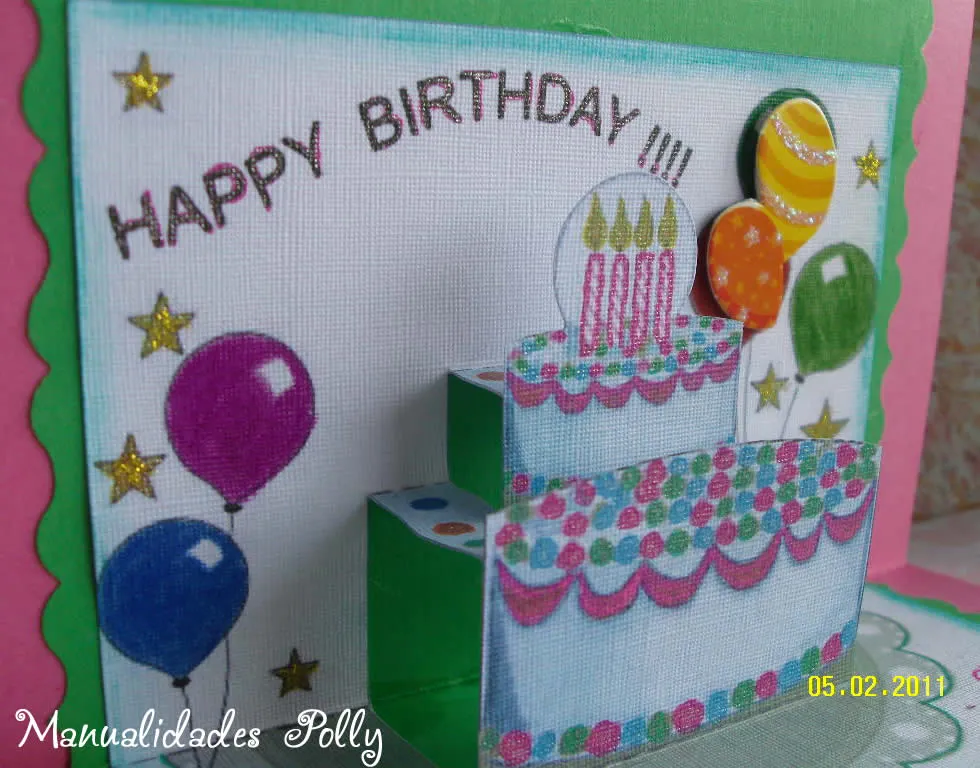 Manualidades Polly: TARJETA DE CUMPLEAÑOS PARA UNA AMIGA ESPECIAL Manualidades Polly: TARJETA DE CUMPLEAÑOS PARA UNA AMIGA ESPECIAL