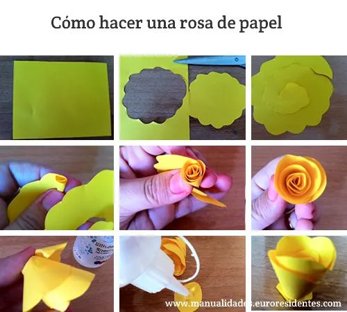 Manualidades: Cómo hacer rosas de papel sencillas