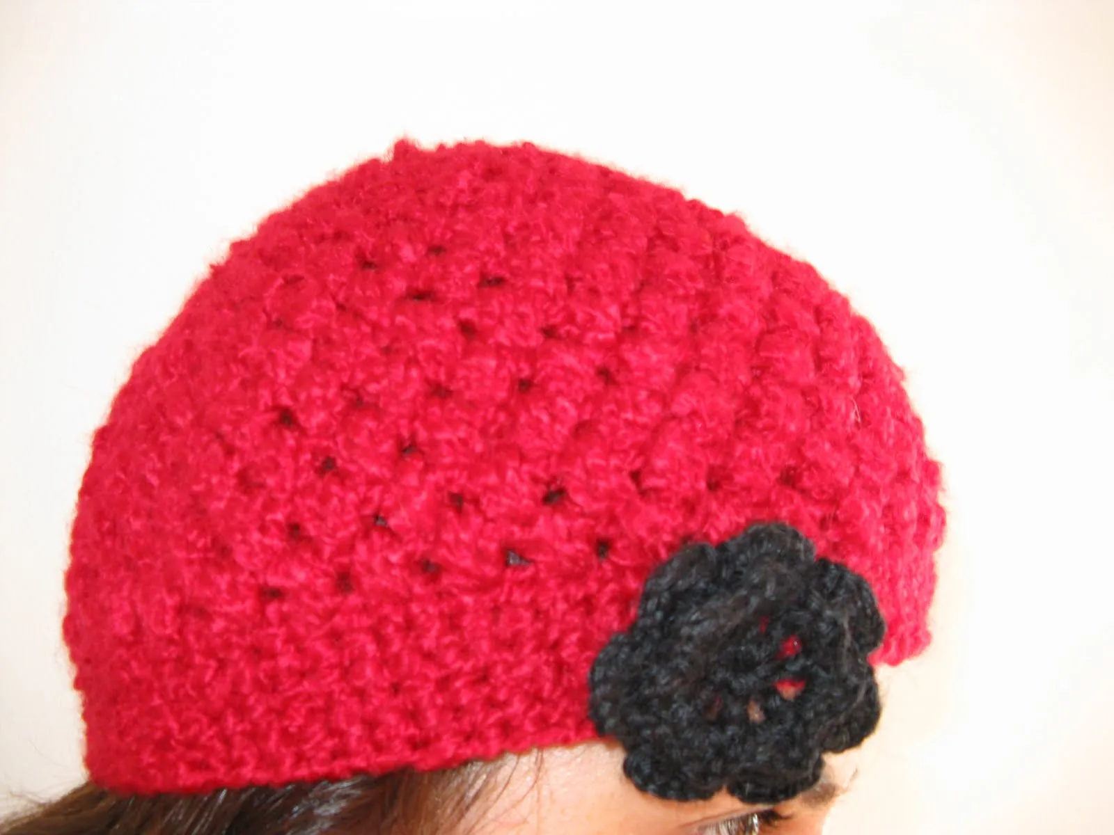 Manualideas: Gorro a crochet con punto puff Manualideas: Gorro a crochet con punto puff
