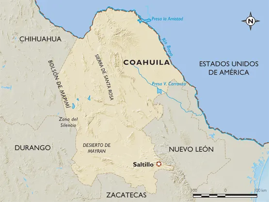 Saltillo coahuila mapa - Imagui