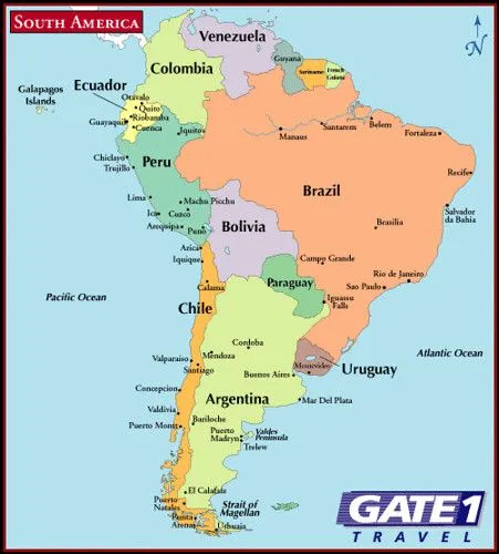 Mapa América del Sur (South America map) | Flickr - Photo Sharing!
