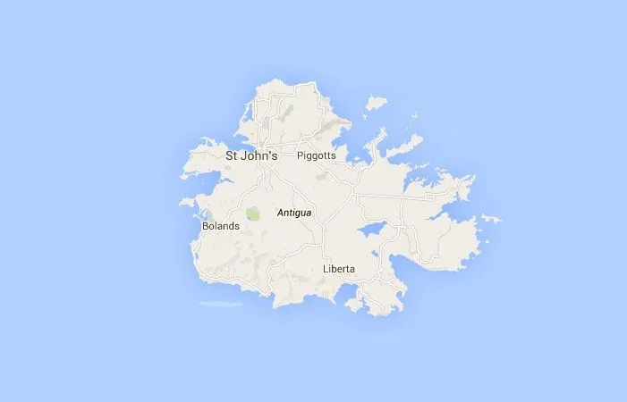 Mapa de Antigua y Barbuda, donde está, queda, país, encuentra ...